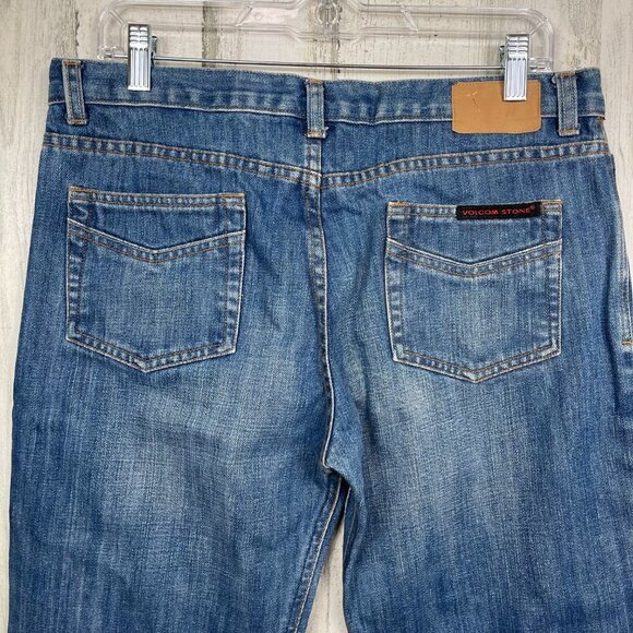 Volcom Stone vintage denim jeans 100% cotton straight leg size 7 skater grunge - Picture 9 of 12